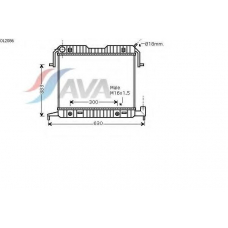 OL2086 AVA Радиатор, охлаждение двигателя