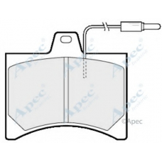 PAD298 APEC Комплект тормозных колодок, дисковый тормоз