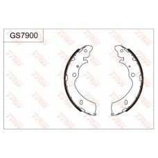 GS7900 TRW Комплект тормозных колодок