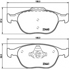 8DB 355 009-561 HELLA PAGID Комплект тормозных колодок, дисковый тормоз