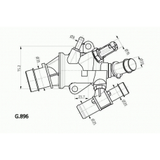 G.896.88 BEHR Термостат, охлаждающая жидкость