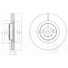 BG9060 DELPHI Тормозной диск