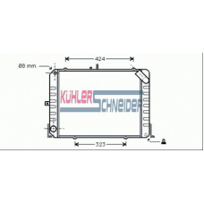 3233501 KUHLER SCHNEIDER Радиатор, охлаждение двигател