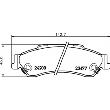 T1507 PAGID Комплект тормозных колодок, дисковый тормоз