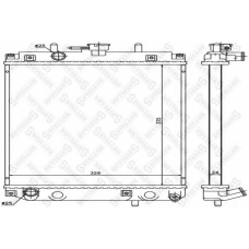 10-25706-SX STELLOX Радиатор, охлаждение двигателя