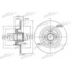PBD7018 PATRON Тормозной диск
