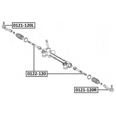 0121-120L ASVA Наконечник поперечной рулевой тяги