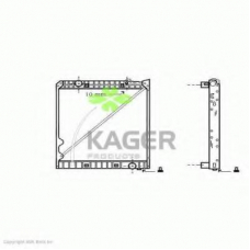 31-1680 KAGER Радиатор, охлаждение двигателя
