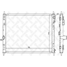 10-25631-SX STELLOX Радиатор, охлаждение двигателя