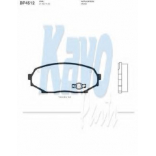 BP-4512 KAVO PARTS Комплект тормозных колодок, дисковый тормоз