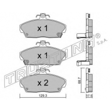 177.0 TRUSTING Комплект тормозных колодок, дисковый тормоз