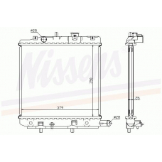 62455A NISSENS Радиатор, охлаждение двигателя