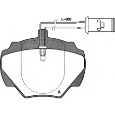 BPA0222.01 OPEN PARTS Комплект тормозных колодок, дисковый тормоз