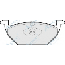 PAD966 APEC Комплект тормозных колодок, дисковый тормоз