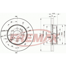 BD-2581 FREMAX Тормозной диск