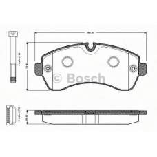 0 986 TB2 946 BOSCH Комплект тормозных колодок, дисковый тормоз