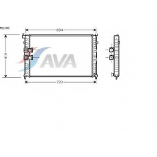 PE2185 AVA Радиатор, охлаждение двигателя
