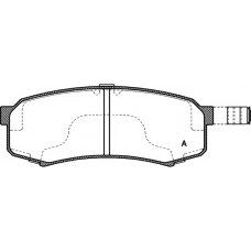 BPA0413.04 OPEN PARTS Комплект тормозных колодок, дисковый тормоз