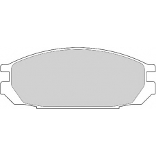FD6905A NECTO Комплект тормозных колодок, дисковый тормоз