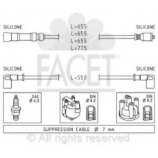 4.8470 FACET Ккомплект проводов зажигания