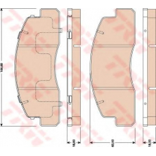 GDB3027 TRW Комплект тормозных колодок, дисковый тормоз