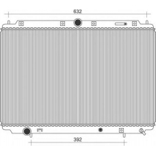 350213111200 MAGNETI MARELLI Радиатор, охлаждение двигателя