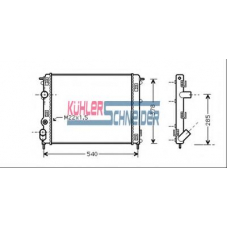 0917201 KUHLER SCHNEIDER Радиатор, охлаждение двигател