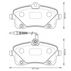 573382B BENDIX Комплект тормозных колодок, дисковый тормоз