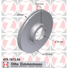 470.1073.00 ZIMMERMANN Тормозной диск