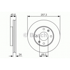 0 986 479 S03 BOSCH Тормозной диск