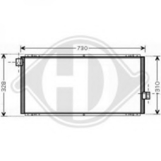 8623101 DIEDERICHS Конденсатор, кондиционер