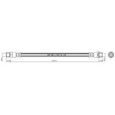 VBH971 MOTAQUIP Тормозной шланг