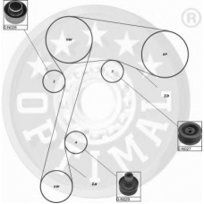 SK-1097 OPTIMAL Комплект ремня грм