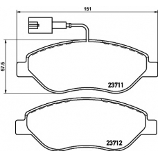 8DB 355 018-841 HELLA PAGID Комплект тормозных колодок, дисковый тормоз