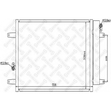 10-45217-SX STELLOX Конденсатор, кондиционер
