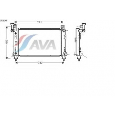 CR2049 AVA Радиатор, охлаждение двигателя