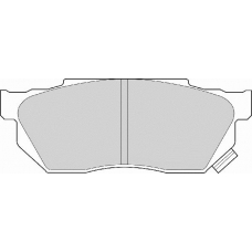 FD6460A NECTO Комплект тормозных колодок, дисковый тормоз