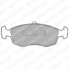 LP587 DELPHI Комплект тормозных колодок, дисковый тормоз