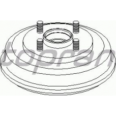 302 345 TOPRAN Тормозной барабан