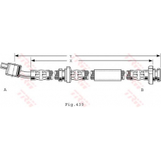 PHD486 TRW Тормозной шланг