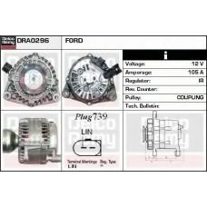 DRA0296 DELCO REMY Генератор