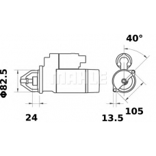 MS 167 MAHLE Стартер