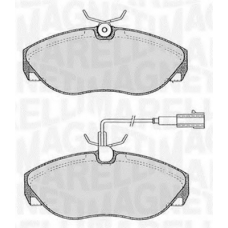 363916060183 MAGNETI MARELLI Комплект тормозных колодок, дисковый тормоз