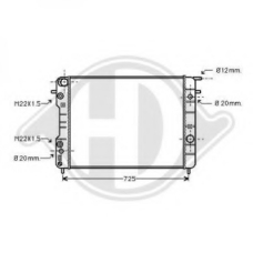 8125223 DIEDERICHS Радиатор, охлаждение двигателя