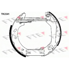 TK2241 FTE Комплект тормозных колодок