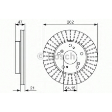 0 986 479 687 BOSCH Тормозной диск