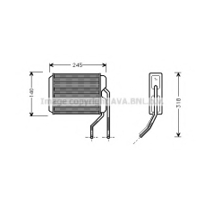 DWA6026 AVA Теплообменник, отопление салона