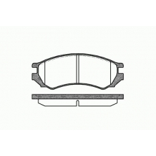 0344 00 KAWE Комплект тормозных колодок, дисковый тормоз