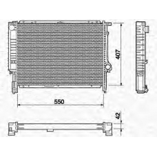 350213432000 MAGNETI MARELLI Радиатор, охлаждение двигателя