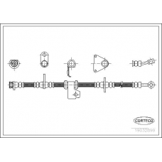19032899 CORTECO Тормозной шланг